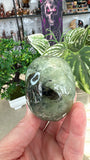 Prehnite skull