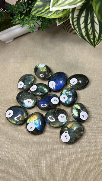 Labradorite palm stones