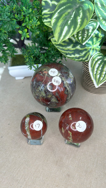 Dragon blood Stone Spheres