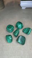 Malachite tumbles