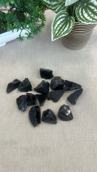 Raw Obsidian pieces
