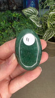 Green Strawberry Quartz Palm Stone