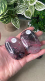 Ice Rhodonite Palm Stones