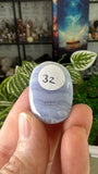 Blue Lace Agate Palm Stones