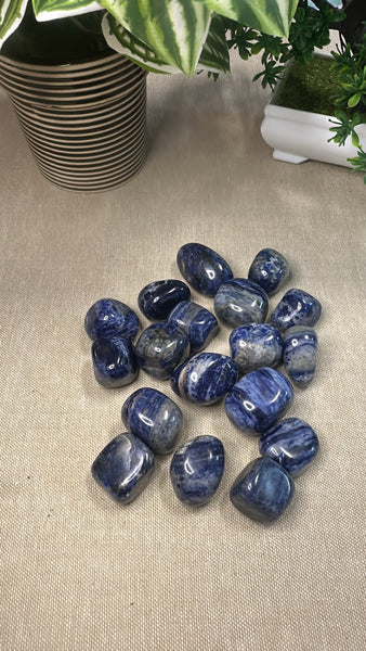 Sodalite tumble stones