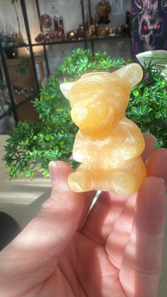 Orange calcite tigger