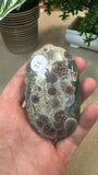Green flower Jasper Palm stone
