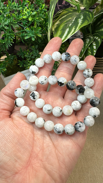 Rainbow moonstone bracelets 10mm