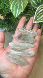 Medium green quartz pieces