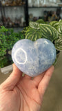 Blue Calcite Heart