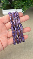 Charoite Chip Bracelets