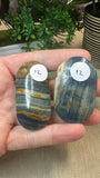 Blue onyx palm stones