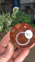 Fire Quartz and Golden Healer Spheres