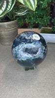 Moss agate sphere