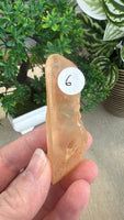 Tangerine Quartz Pieces