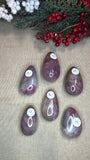 Purple Rose Quartz Palm stones