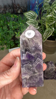 Chevron Amethyst Points