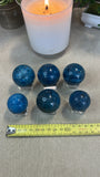Blue Apatite Spheres