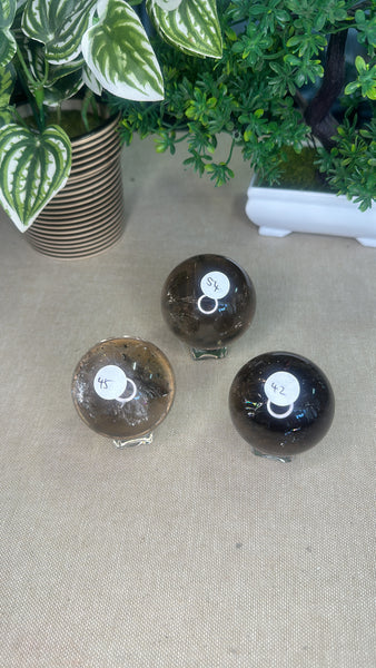 Smokey Quartz Spheres