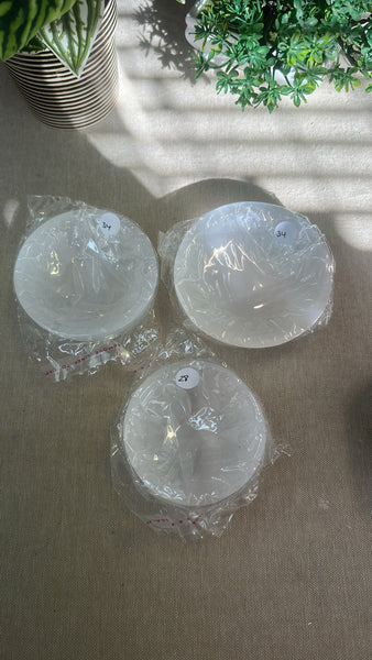 Selenite bowls