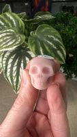 Pink Opal Skulls