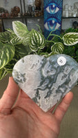 Moss Agate Hearts