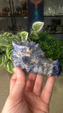 Sodalite Dragon Head