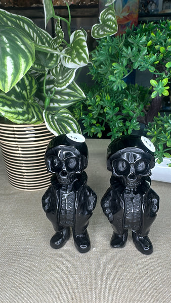 Black Obsidian Skeletons