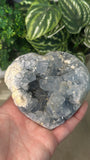 Blue Celestite Heart