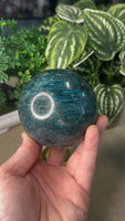 Blue Apatite Sphere