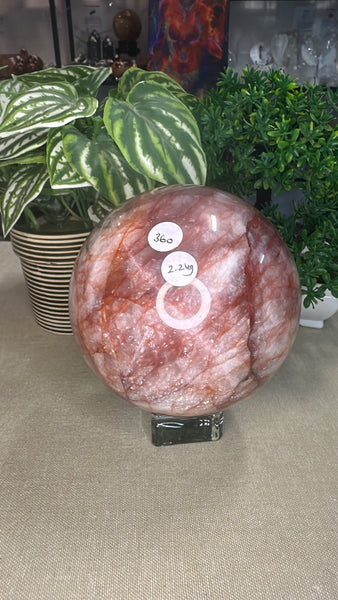 Fire Quartz sphere
