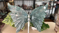 Moss Agate Butterfly Wings