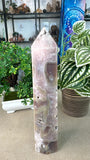 Pink Amethyst and Agate Tower