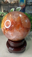 Fire Quartz and golden healer sphere