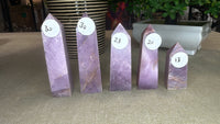 Pink/Purple Lepidolite Points from Mozambique