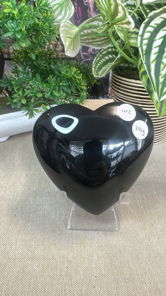 Rainbow Obsidian Heart