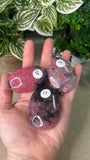 Ice Rhodonite Palm Stones