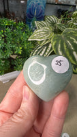 Green Moonstone Hearts