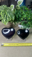 Rainbow Obsidian Hearts