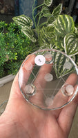 Glass sphere stand seven star array