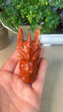 Red Jasper Dragon Head