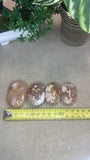Flower agate palm stones