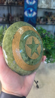 Green Jade Captain America Shield