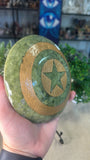 Green Jade Captain America Shield