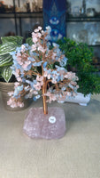 Rose Quartz and Aquamarine Money Tree