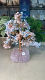 Rose Quartz and Aquamarine Money Tree