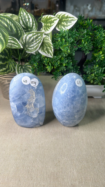 Blue Calcite Free Forms