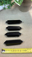 Obsidian Double terminated points