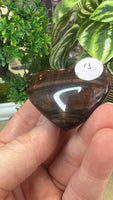 Red Tiger Eye Hearts