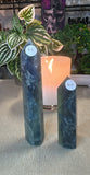 Blue fluorite towers